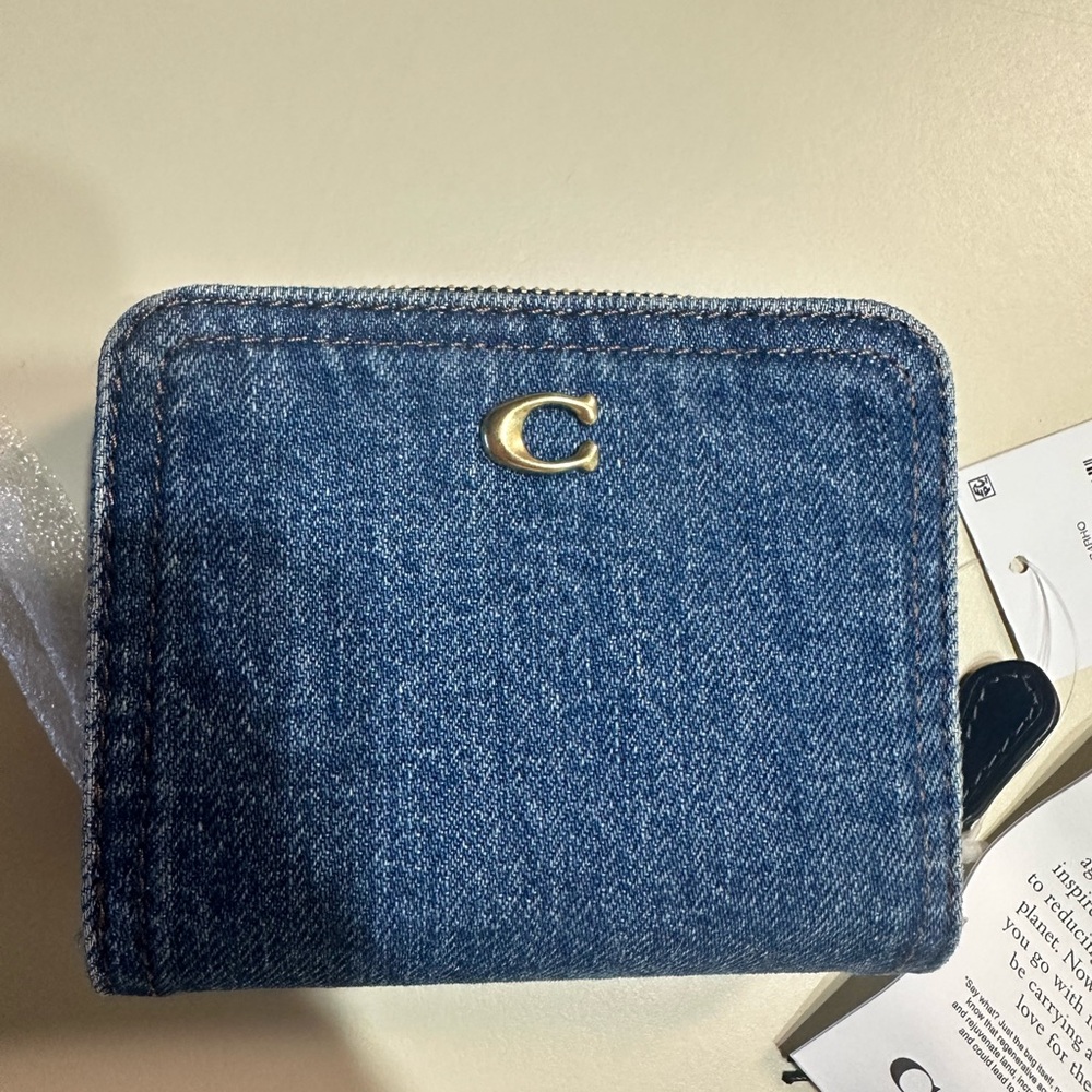 Coach Denim bifold wallet